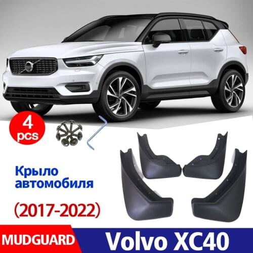 FOR Volvo XC40 2017-2022 Mudguard Fender Mud Flap Guards Splash Mudflaps Car Accessories Auto Styline Front Rear 4pcs Mudguards