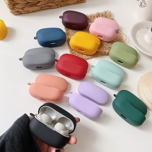 Candy color Earphone Case For SONY WF1000XM4 Case Earphone Charging Box For SONY WF 1000XM4 Protective Cover Bluetooth with Hook