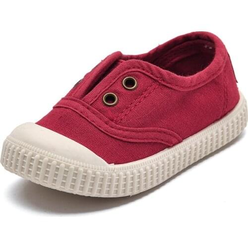 Boys Canvas Shoes Sneakers Girls Tennis Shoes Slip-on Kids Footwear Toddler Infant Outdoor Running Sport Shoe Casual Flat Shoe