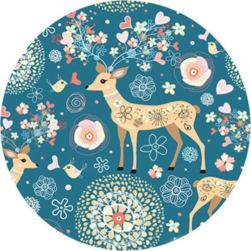 Childrens Cute Cartoon Round Rugs Childrens Non-Slip Tatami Mats Bedroom Home Living Room Carpets