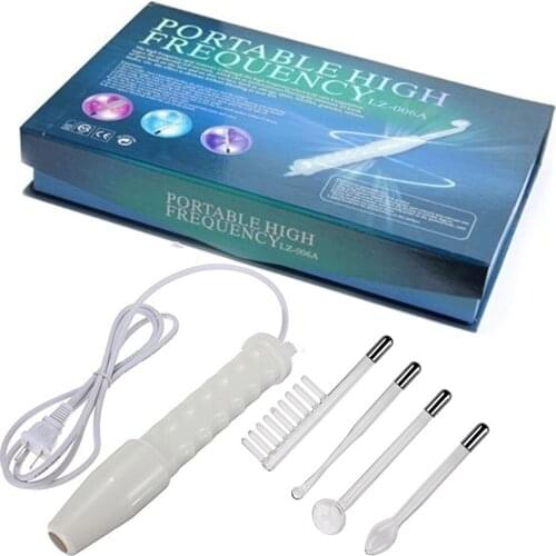 High Frequency Electrode Glass Tube Electrotherapy Skin Care Facial Machine Acne Spot Wrinkles Remover Therapy Beauty Machine