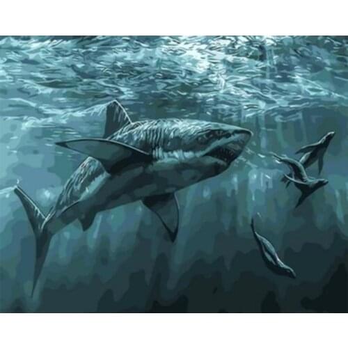 Paintings by numbers with diy Killer Whale animal oil pictures diy paint drawing painting by numbers framed Home