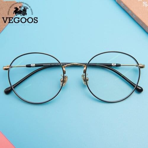 VEGOOS Computer Glasses Unisex Anti Blue Rays Blocking Radiation Classic Vintage Round Optical Glasses for Reading Gaming#5113