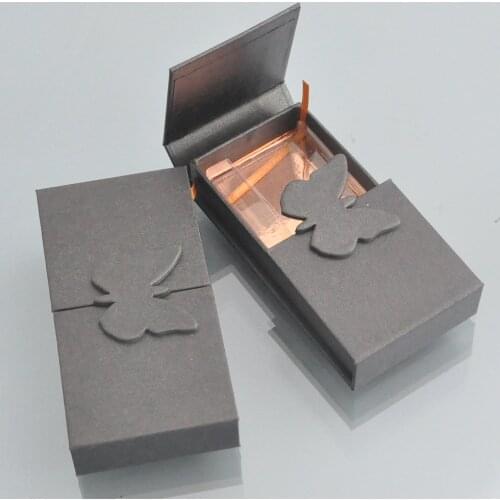 Wholesale Eyelash Packaging Box Lash Boxes Package Custom Magnetic Book style Black Mink Lashes Makeup Storage Case bulk Vendors