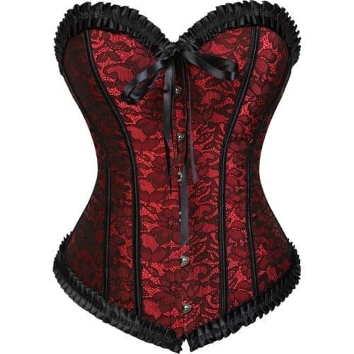 Corsets Tops for Women Bustier Steampunk Plus Size Renaissance Festival Rave Corselet Pattern Bodyshaper Clubwear Party Night