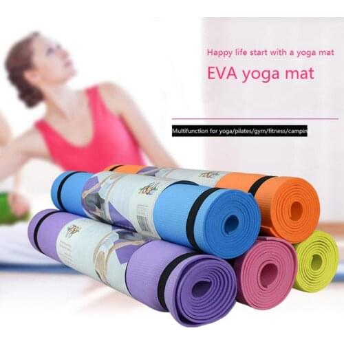 Yoga Mat Anti-skid Sports Fitness Mat 4MM Thick EVA Comfort Foam Yoga Matt For Exercise Yoga And Pilates Gymnastics Mat