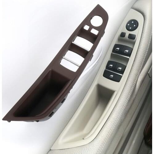 LHD RHD For BMW 5 series F10 F11 525 528 530 535 2010-2017 Car Interior Inner Door Handle Panel Pull Trim Cover Auto Accessories