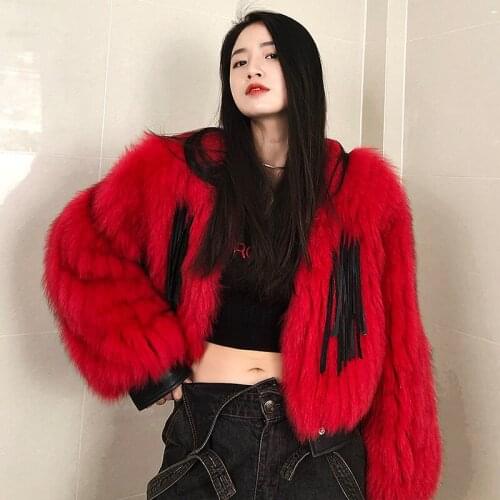 Fashion High Quality Real Fox Fur Coat Autumn Winter Female Jacket Vintage Warm Coats and Jackets Women Abrigo Mujer Zjt1279