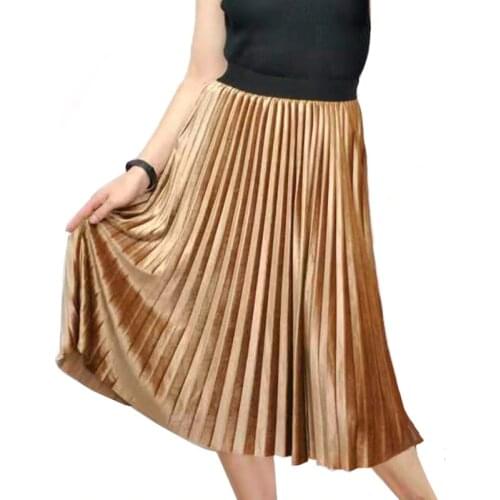 MOXFCIZO Pleated Skirt