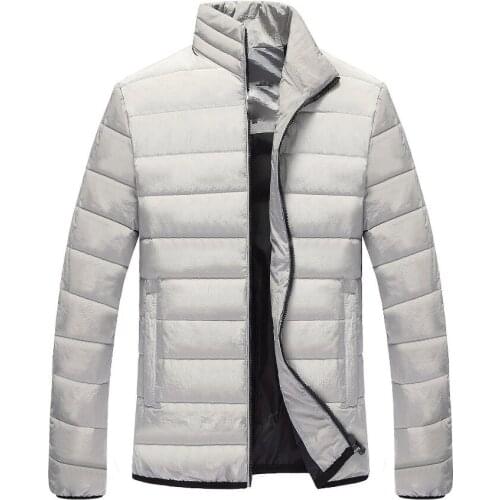 2018 Winter Mens Cotton coat Large size S-12XL Collar Warm jacket Male Extra Large Coat Color Black / Champagne gold / Wine red