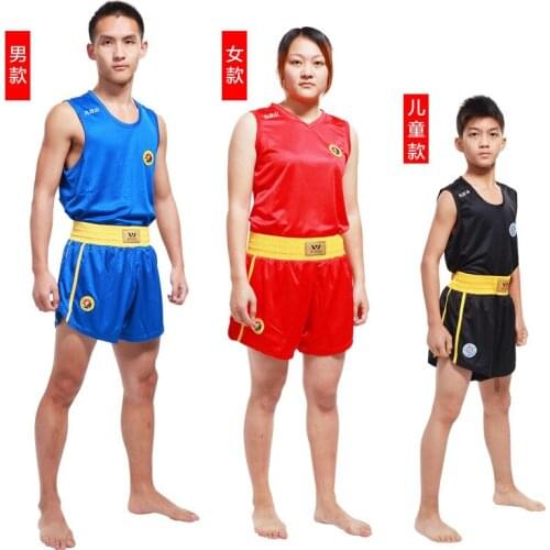 Mens and Womens Sanda Training Suit Adult and Children Sanda Suit Martial Arts Boxing Exercise Clothing Martial Arts Sets