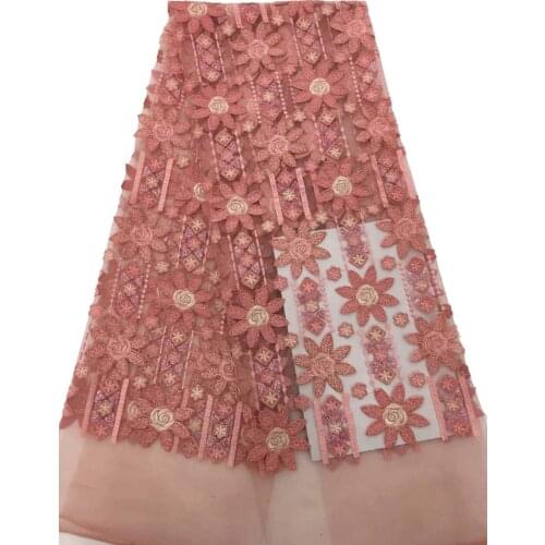 Newest African Tulle Lace Fabrics With Stones Embroidery Net Lace African French Lace High Quality With Beads navy blue JJH68