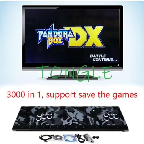 New King of fighters Joystick 76cm Consoles with multi game PCB board 3000 in 1,pandora box DX arcade joystick game console