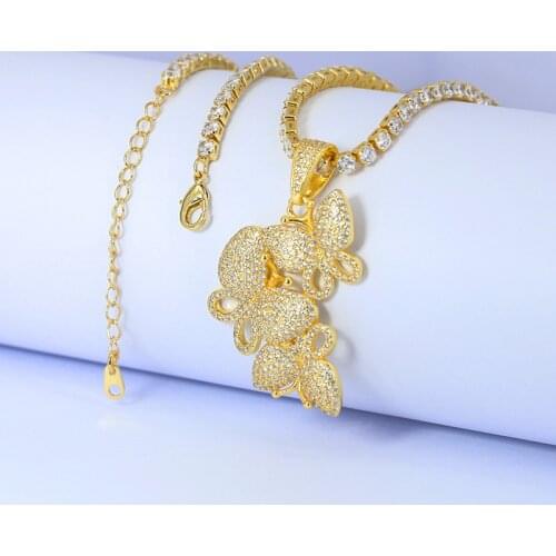 Funmode Hip Hop Charm 3pcs Butterfly Choker Pendant Necklace For Women Dress Accessories collares de moda 2020 FN155