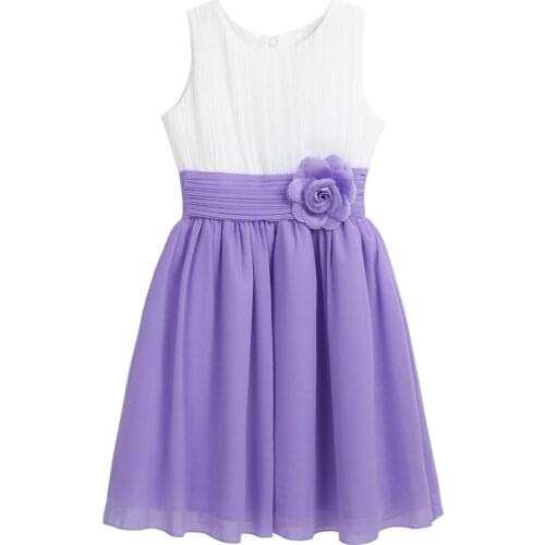 Girls Dresses Kids Dance Wear Pleated Princess Party Dress Flower Girl Clothes Children Stage Performnace Costume Filles Robes