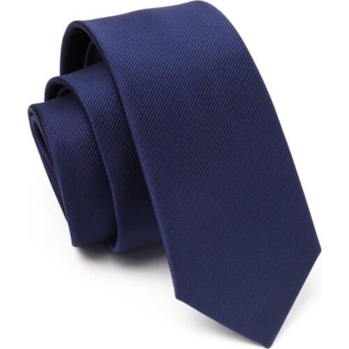 6cm Mens Ployster Silk Skinny Neckties Solid Color Wedding Party Business Ties Mens Solid Color Gift