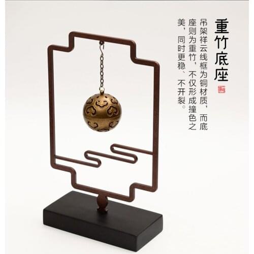 Hanging Censer Backflow Incense Burner Pure Copper Indoor Incense Holder Ball New Chinese Garden Zen Ornaments Home Decor I60B