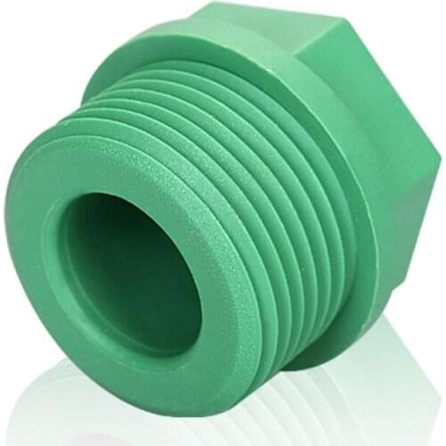 PPR Pipe Screw Bulkhead Seal Ring Pipe Plug Inner Wire Fitting Plug Cap Pressure Test