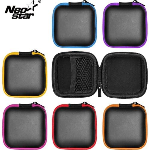 Neo Star Portable Case for Headphones Earphone Storage Carrying Bag for SD TF Cards USB Flash Earphone Headphone Accessories