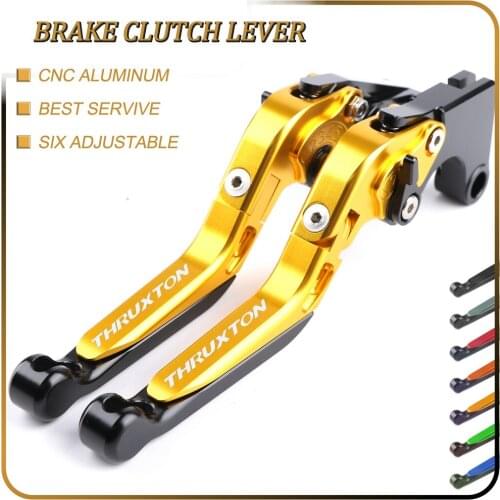 JDSOON CNC Adjustable Folding Extendable Motorcycle Brake Clutch Levers For Triumph THRUXTON R 2016 2017 2018