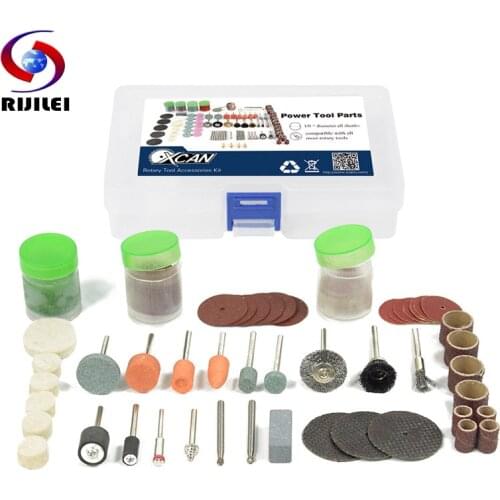 RIJILEI Brand New 100PCS BIT SET SUIT MINI DRILL ROTARY TOOL & FIT DREMEL Grinding,Carving,Polishing tool Sets Grinder Head
