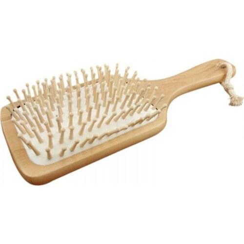 Natural Wood Hair Brush 4b 436142752