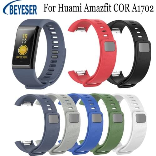 Silicone Original Sport Watchband Straps Compatible For Huami Amazfit COR A1702 Replacement Smartwatch Band Bracelet Wristband