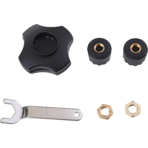 Tyre Pressure Monitor System TPMS Bluetooth Car Motorcycle 2 Cap Sensors
