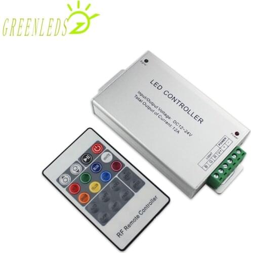 LED Aluminum RF remote 20 keys RGB Color Controller DC12-24V 12A JM-RFL20 Controller with Three Year Warranty