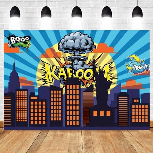 Yeele SuperHero Backdrop Photography Vinyl Newborn Baby Shower Boy Birthday Photography Photo Background Photophone Photocall