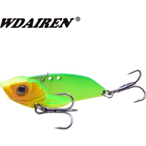 WDAIREN New Model Metal VIB Fishing Lure 48mm 9.5g Winter Ice Fishing Wobblers Sinking Bait Crankbait Vibration Spinner bait