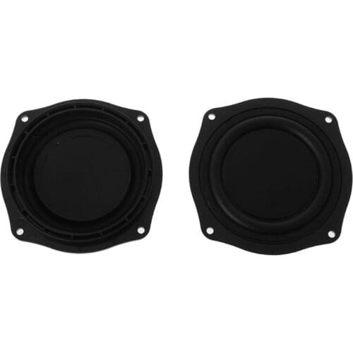 2PCS Bass Vibrating Membrane 4 Inch Loudspeaker Rubber Speaker Vibration Plate Diaphragm Passive Woofer Portable Home-made DIY