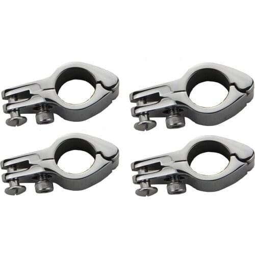 4pcs Jaw Slides Bimini Hinged 22mm/25mm/32mm Stainless Steel Marine Hardware Boat