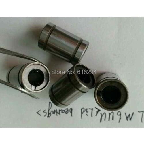 Free Shipping---50PCS LM6UU(6*12*19)Linear Motion ball Bearing /Linear Lid bearings LM6UU