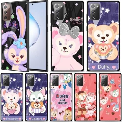 Duffy Disney Bear for Samsung Galaxy Note 20 Ultra 10 Lite Plus 9 8 5G A70 A50 A40 A30 A20 Tempered Glass Phone Case