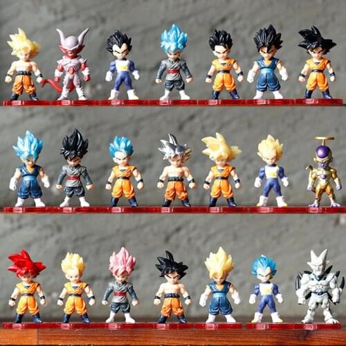 Dragon Ball Goku Broly Vegeta Buu Action Figure Draogn Ball Super Saiyan Anime Figura Model Kids Toys Model Christmas Boy Toy