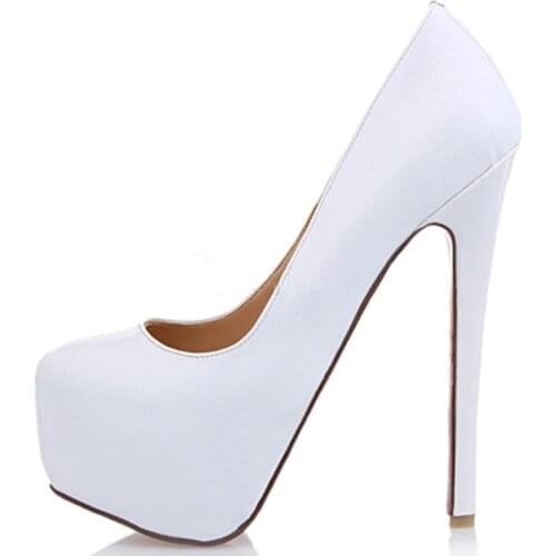 FGHGF 16cm Patent leather platform stiletto heels, high heels, sexy party shoes, customizable sole color