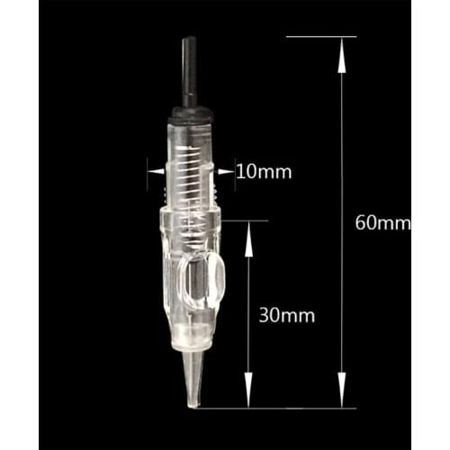 30pcs Disposable Eyebrow Tattoo Easy Click Needles 1R 3R 5R 5F 7F Lip Agulha Sterilized Microblading Permanent Makeup Tips