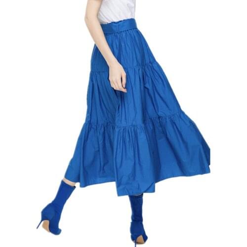 2020 Bohemian Summer long Skirts M-5XL 6XL 7XL cotton linen maxi skirts plus size Autumn streetwear office lady skirts