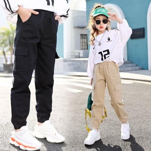 Girls High-waisted Bib Overall 2020 New Style Korean-style Spring Loose Pants Slimming Loose Fat GIRLS Fashion Pants Wholesale