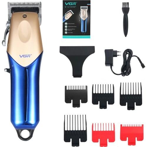 Professional Electric Hair Trimmer Mens cordless Rechargeable Hair Clipper Six Guide Combs Low Noise Washable Blade Hair Cutter