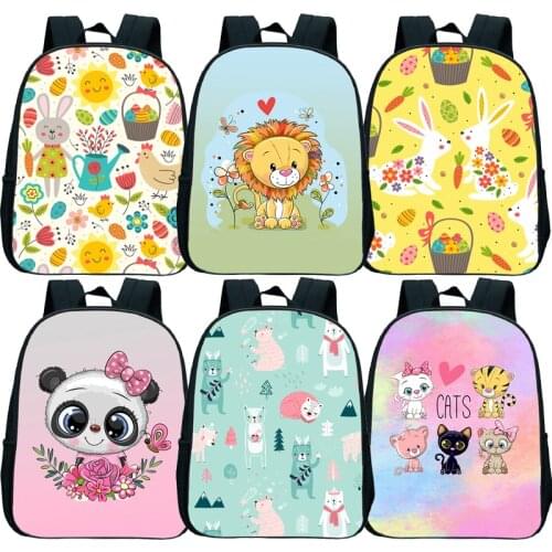 Toddler Cute Animals Mini Backpack Kids Kindergarten Knapsacks Boy Girl Child Cartoon Lion Panda Owl Bagpack Mochila Infantil