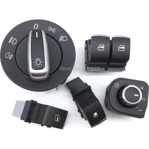 Headlight Window Button Switch For Volkswagen VW jetta golf Gti MK5 MK6 Rabbit tiguan passat b6 b7 CC 5ND959857 5ND941431A