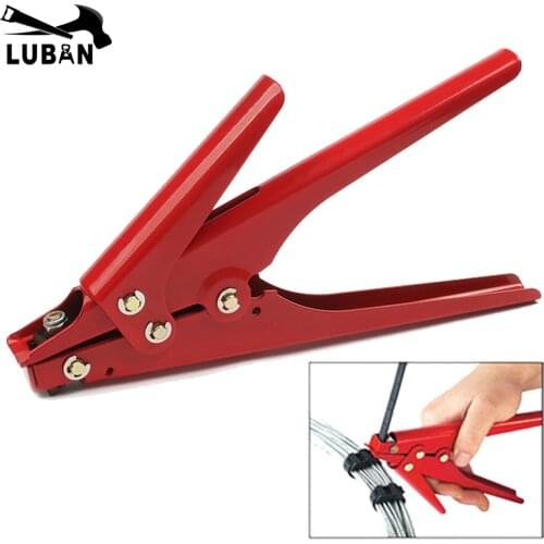 HS-519 Red Fastening Tool Cable Tie Gun For Nylon Cable Tie Width 2.4-9mm Fastening and Cutting Tool and Wires Special
