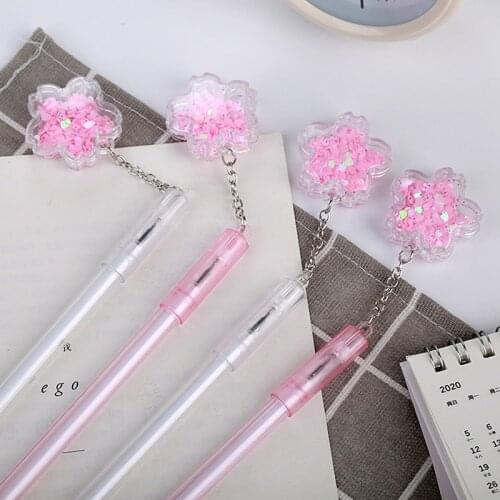3Pcs Pendant Gel Pen 0.5mm Novelty Student Cute Pens Kawaii Stationery Gel Pens Cute Cartoon Writing Pen School Supplies