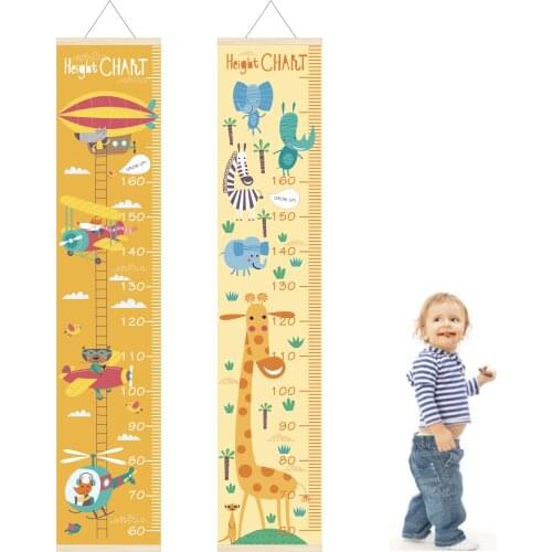 Special Offer Time-limited Canvas Height Ruler Hanging Growth Chart For Kids Record Student Room