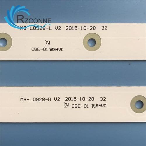 4pcs LED Backlight strip 4+2 lamp For AKAI AKTV3221 MS-L0928-R MS-L0928-L 32LED38P Smart JS-D-JP3220-041EC E32F2000 D32-0A35