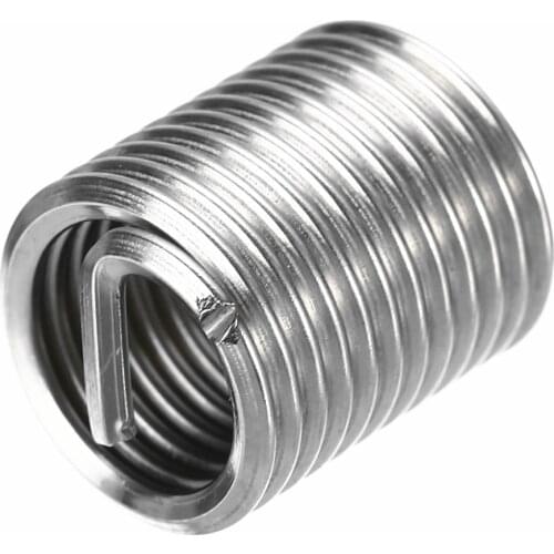 50Pcs M6x1.0x2.5D Stainless Steel Coiled Wire Helical Screw Bushing Sleeve Set Thread Inserts Self Tapping Thread Repair Tools