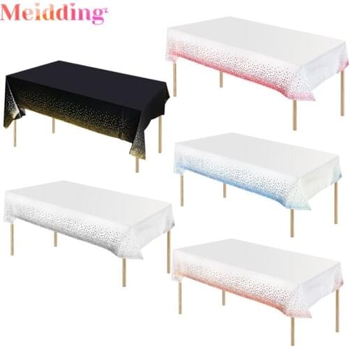 Rose Gold Dot Gilded Tablecloth Party Supplies Baby Shower Kids Birthday Party Decorations Adult Wedding Event Party Supplies