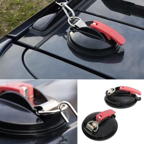 1/2pcs Car Suction Cup Auto Side Awning Securing Hook Mount Anchor With S-hook Tie Down Camping Tarp Hook Up Accessories Tools